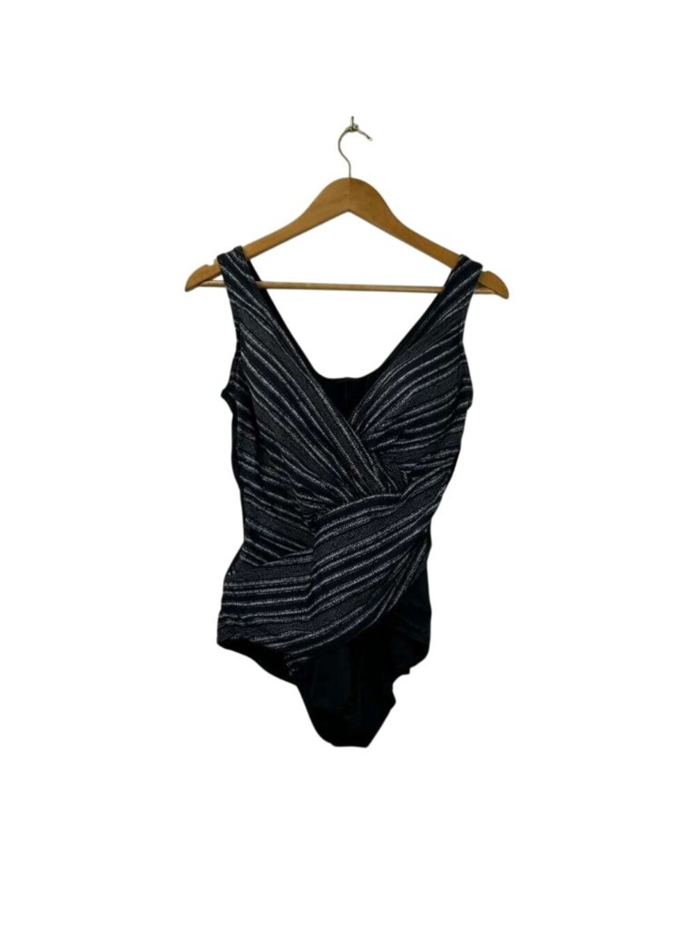 Miraclesuit Women's Size 16W Colorblock Oceanus V-Neck One Piece Swimsuit NWT - Picture 2 of 16